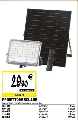 Tecnomat Proiettore solare offerta