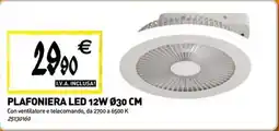 Tecnomat Plafoniera led 12W Ø30 cm offerta
