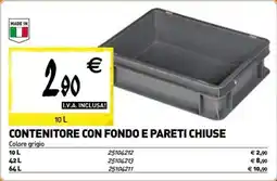 Tecnomat Contenitore con fondo e pareti chiuse offerta