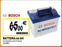 Tecnomat Bosch batteria 60 AH offerta