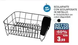 Happy Casa Scolapiatti con scolaposate in metallo offerta