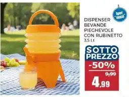 Happy Casa Dispenser bevande pieghevole con rubinetto offerta