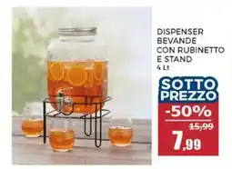 Happy Casa Dispenser bevande con rubinetto e stand offerta