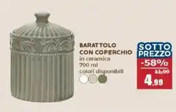 Happy Casa Barattolo con coperchio in ceramica offerta