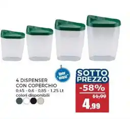 Happy Casa 4 dispenser con coperchio offerta