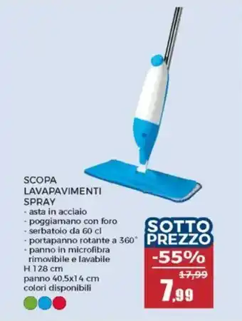 Happy Casa Scopa lavapavimenti spray offerta