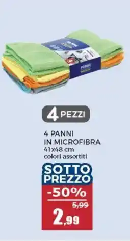Happy Casa 4 panni in microfibra offerta