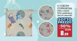 Happy Casa 4 cuscini coprisedia offerta
