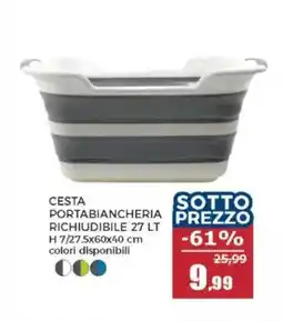Happy Casa Cesta portabiancheria richiudibile offerta