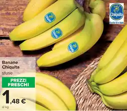 Carrefour Banane Chiquita offerta