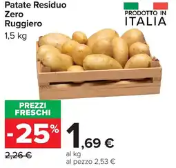 Carrefour Patate Residuo Zero Ruggiero offerta