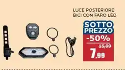 Happy Casa Dunlop luce posteriore bici con faro led offerta