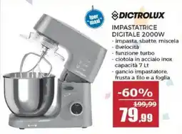 Happy Casa Dictrolux impastatrice digitale 2000W offerta