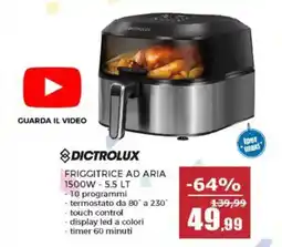 Happy Casa Dictrolux friggitrice ad aria 1500W offerta