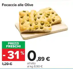 Carrefour Focaccia alle Olive offerta
