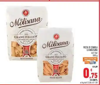 Conad PASTA DI SEMOLA LA MOLISANA offerta