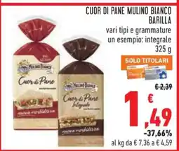 Conad CUOR DI PANE MULINO BIANCO BARILLA offerta