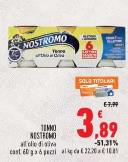 Conad Tonno Nostromo offerta