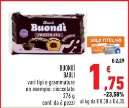 Conad Buondì Bauli offerta