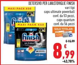 Conad Detersivo per Lavastoviglie Finish offerta
