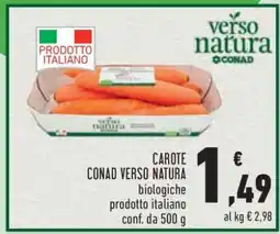 Conad CAROTE CONAD VERSO NATURA offerta