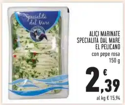 Conad ALICI MARINATE SPECIALITÀ DAL MARE EL PELICANO offerta