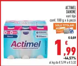 Conad ACTIMEL DANONE offerta