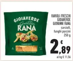 Conad RAVIOLI FRESCHI GIOIAVERDE GIOVANNI RANA offerta