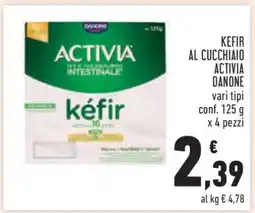 Conad KEFIR AL CUCCHIAIO ACTIVIA DANONE offerta