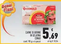 Conad Carne di bovino in gelatina CONAD offerta