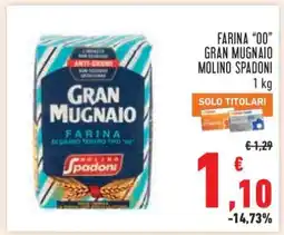 Conad Farina '00' Gran Mugnaio Molino Spadoni offerta