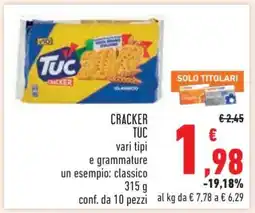 Conad CRACKER TUC offerta