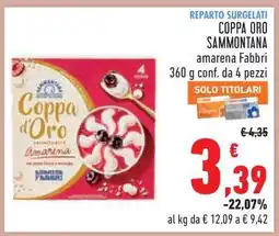 Conad COPPA ORO SAMMONTANA amarena Fabbri offerta
