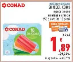 Conad GHIACCIOLI CONAD offerta