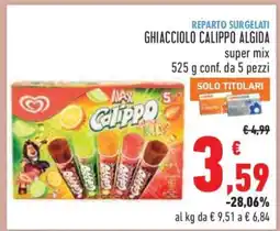 Conad GHIACCIOLO CALIPPO ALGIDA offerta