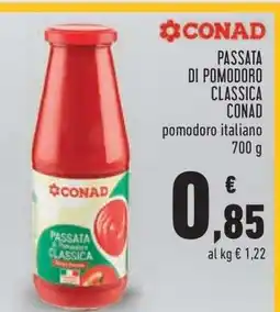Conad Passata di Pomodoro Classica Conad offerta