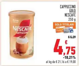 Conad Cappuccino Gold Nescafé 250 g offerta