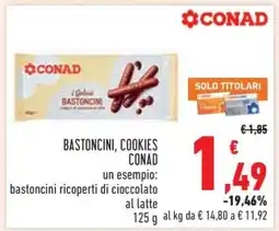 Conad BASTONCINI, COOKIES CONAD offerta