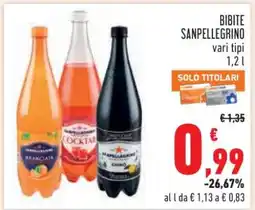 Conad BIBITE SANPELLEGRINO offerta