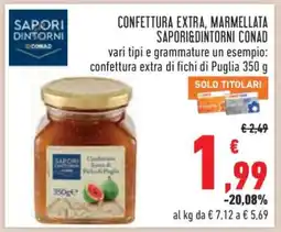 Conad Confettura Extra, Marmellata Sapori&Dintorni Conad offerta