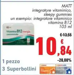 Conad MATT integratore vitaminico offerta