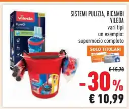 Conad SISTEMI PULIZIA, RICAMBI VILEDA offerta