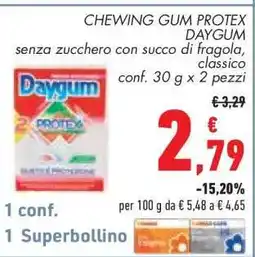 Conad CHEWING GUM PROTEX DAYGUM offerta