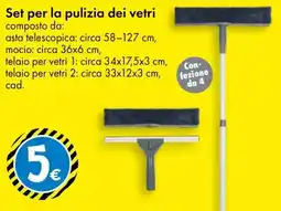Tedi Set per la pulizia dei vetri offerta