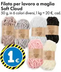 Tedi Filato per lavoro a maglia Soft Cloud offerta