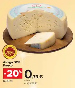 Carrefour Market Asiago DOP Fresco offerta