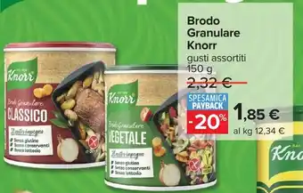 Carrefour Brodo Granulare Knorr offerta
