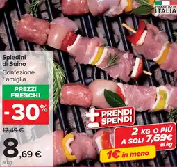 Carrefour Market Spiedini di Suino offerta