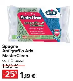 Carrefour Spugne Antigraffio Arix MasterClean offerta