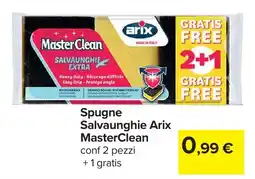 Carrefour Spugne Salvaunghie Arix MasterClean offerta
